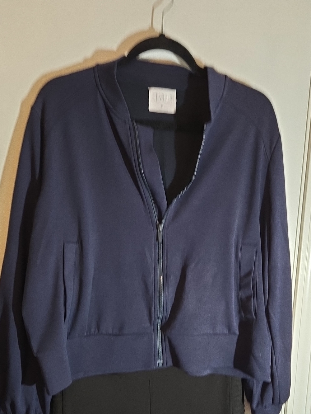 STYLUS Navy Zip Bomber Jacket